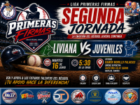 LIVIANA .VS. JUVENILES  EN EL BEISBOL JUVENIL EN LA LIGA PRIMERAS FIRMAS