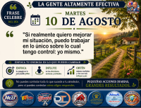Para la gente altamente efectiva su objetivo es mejorar lo que puede controlar el mismo